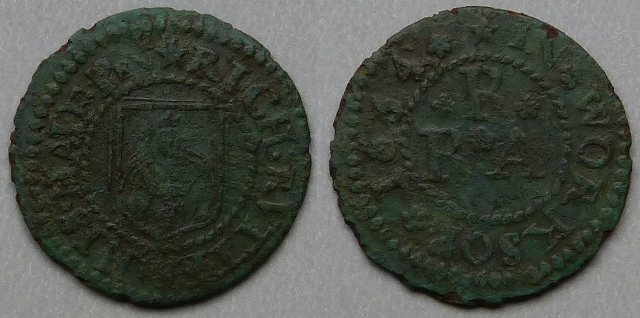 Worksop, Richard Rutter 1664 halfpenny